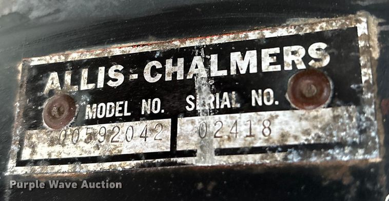 image for item FG2720 Allis Chalmers 00592042 tractor 