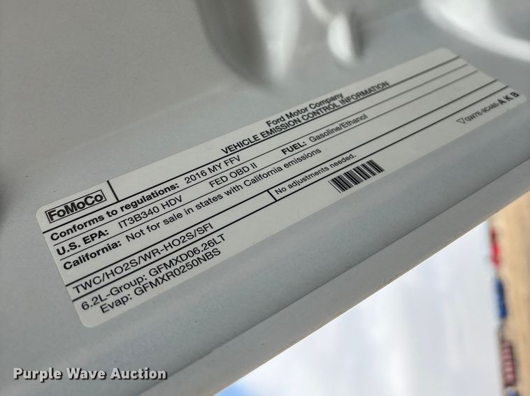 image for item FG2723 2016 Ford F250 Super Duty Ext. Cab pickup truck