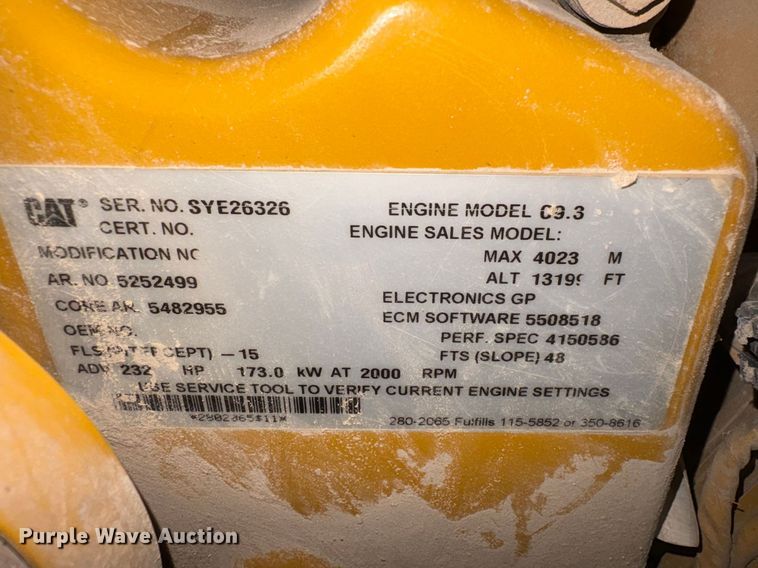 image for item FG2727 2018 Caterpillar 12M3 AWD motor grader