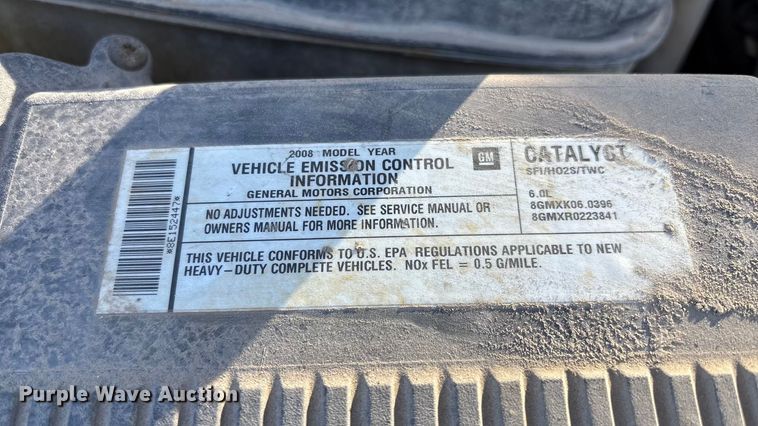 image for item FI0865 2008 Chevrolet Silverado 2500HD flatbed pickup truck