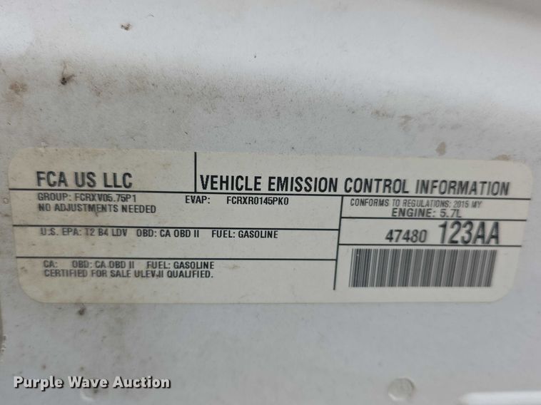 image for item FI0913 2015 Dodge Charger Police 