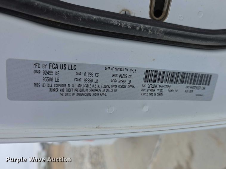 image for item FI0913 2015 Dodge Charger Police 