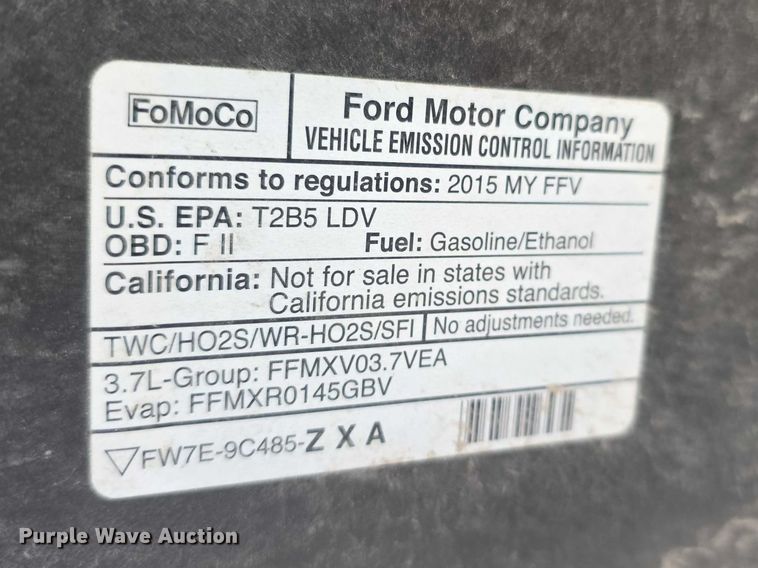 image for item FI0914 2015 Ford Taurus Police interceptor 