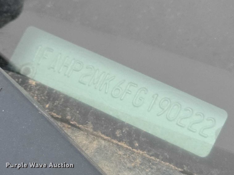 image for item FI0914 2015 Ford Taurus Police interceptor 