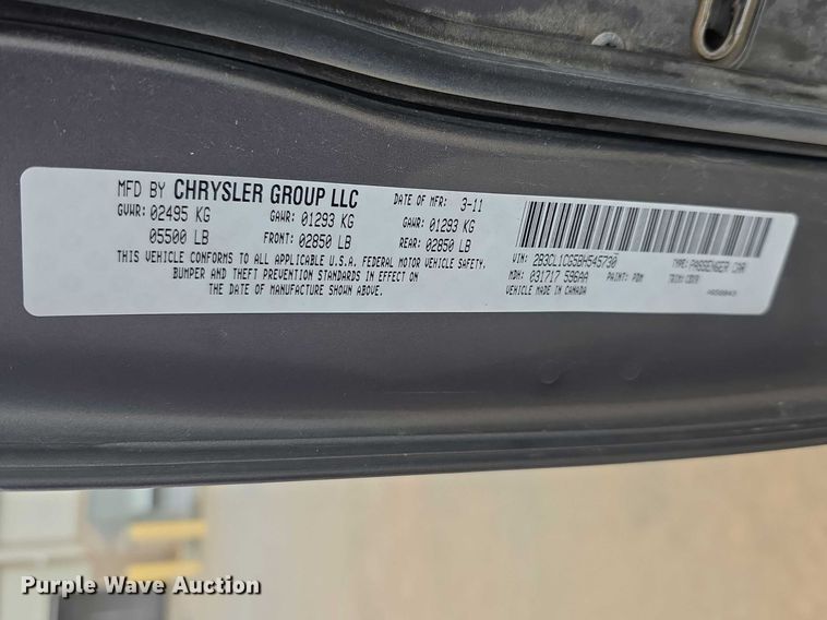 image for item FI0918 2011 Dodge Charger Police 