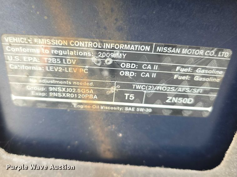 image for item FI0920 2009 Nissan Altima 