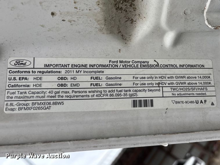 image for item FK1239 2011 Ford F550 Super Duty XL utility / service truck