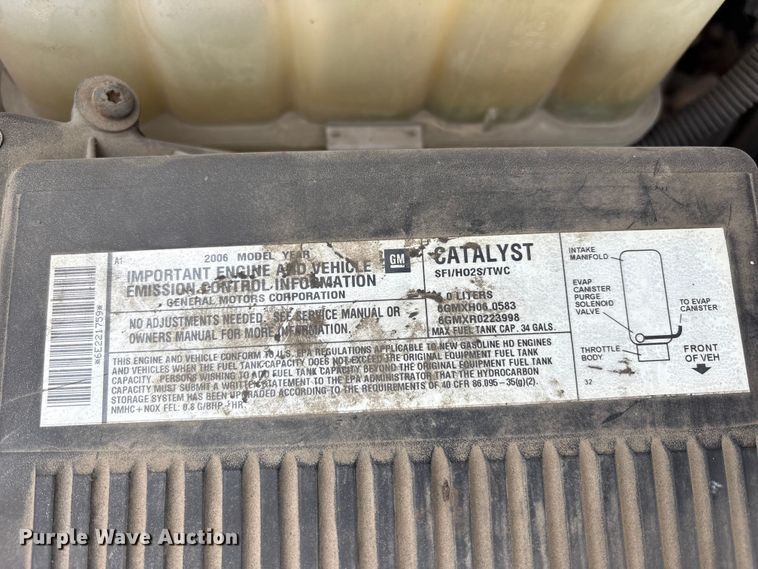 image for item FK1241 2006 Chevrolet Silverado 2500HD pickup truck