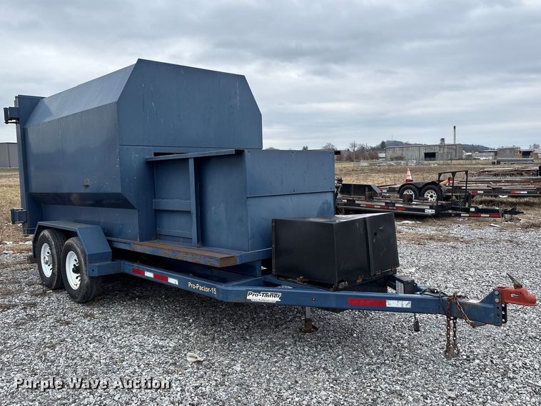 image for item FK1245 2017 Pro-Tainer Pro-Pactor-15 compactor trailer