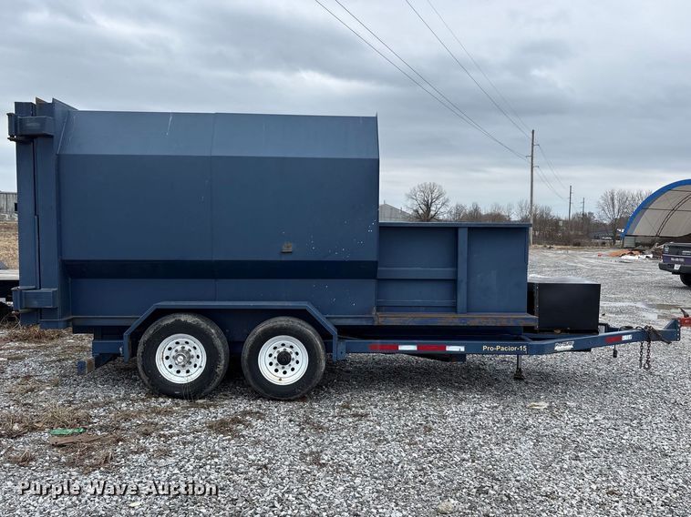 image for item FK1245 2017 Pro-Tainer Pro-Pactor-15 compactor trailer