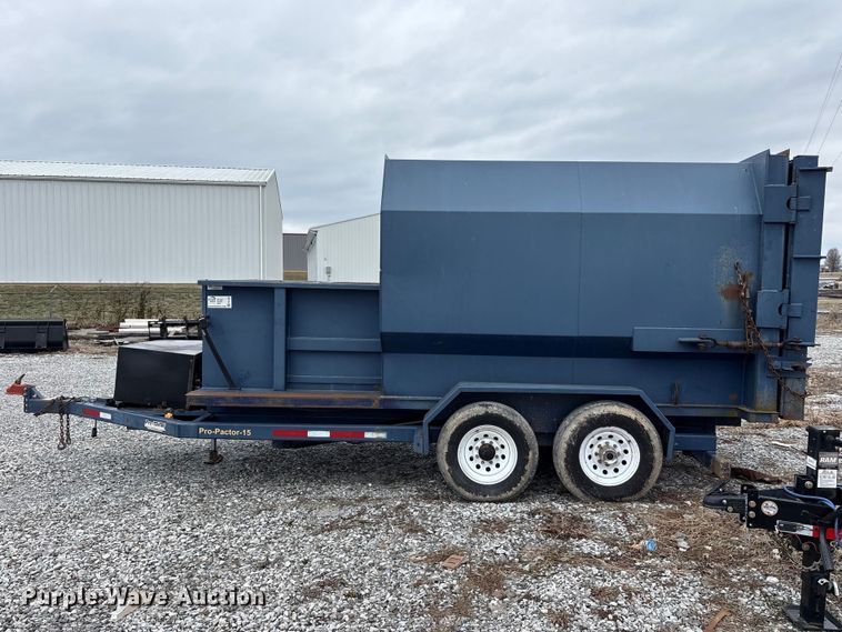 image for item FK1245 2017 Pro-Tainer Pro-Pactor-15 compactor trailer