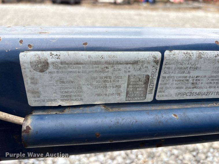 image for item FK1245 2017 Pro-Tainer Pro-Pactor-15 compactor trailer