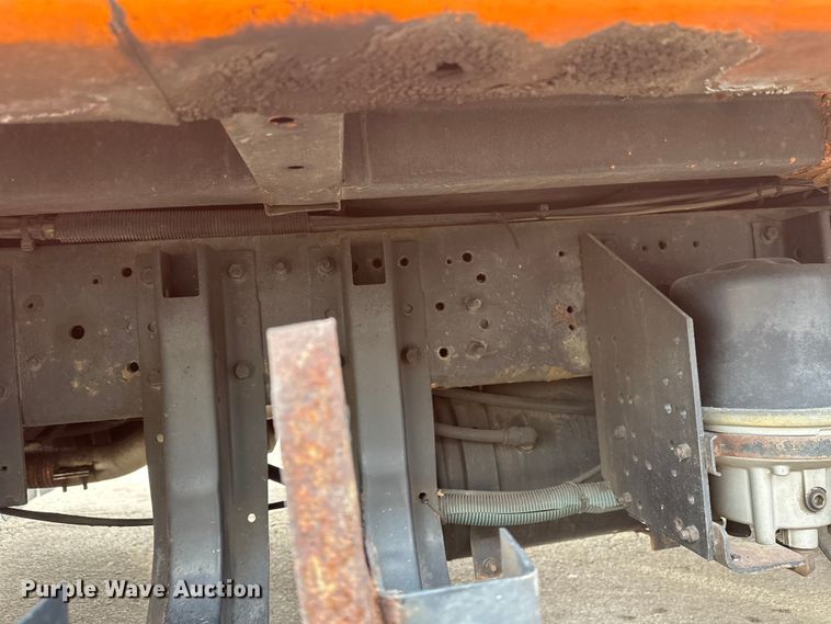 image for item FK1581 2002 International 4700 Low Profile Crew Cab flatbed truck