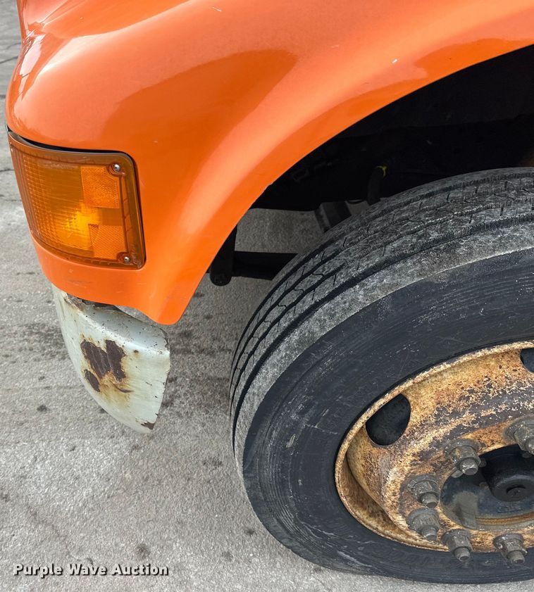 image for item FK1581 2002 International 4700 Low Profile Crew Cab flatbed truck