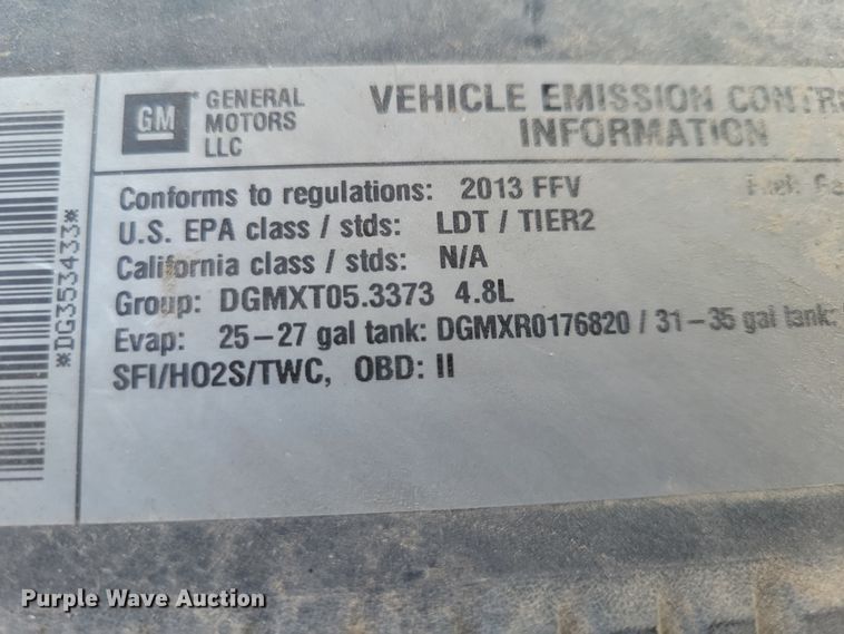 image for item NK9761 2013 Chevrolet Silverado 1500 Crew Cab pickup truck