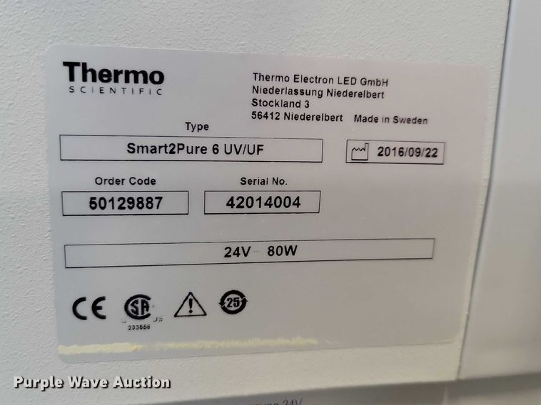 image for item NK9763 Thermo Scientific  water purification system