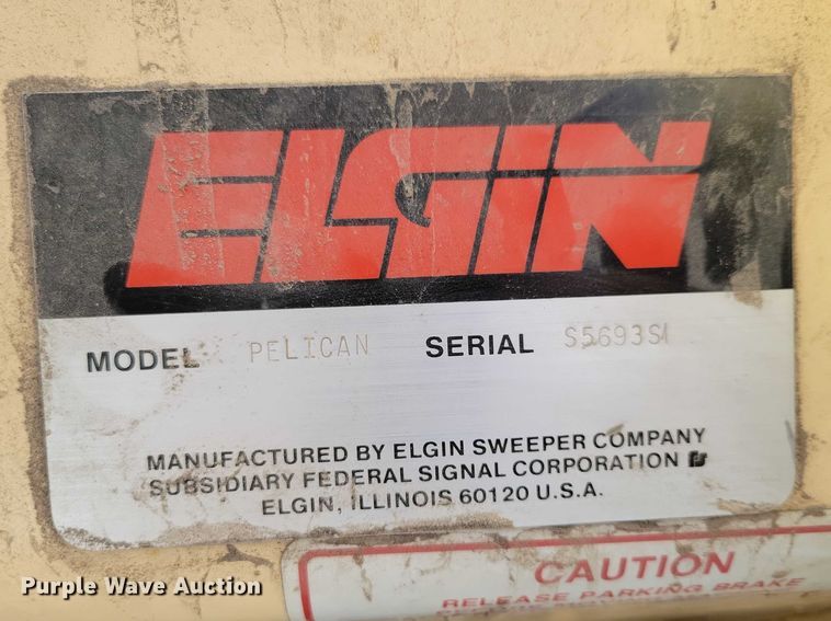 image for item NK9858 1983 Elgin Pelican Premier street sweeper truck