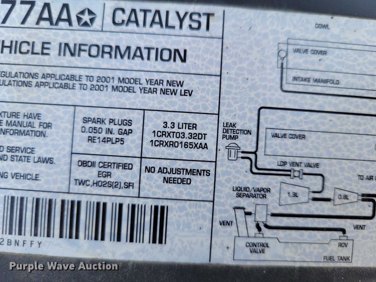 image for item NK9862 2001 Dodge Grand Caravan van