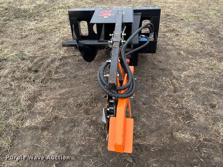 image for item DZ4341 2025 Mower King skid steer trencher