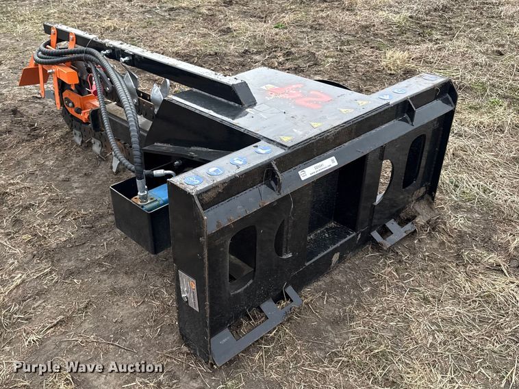 image for item DZ4341 2025 Mower King skid steer trencher