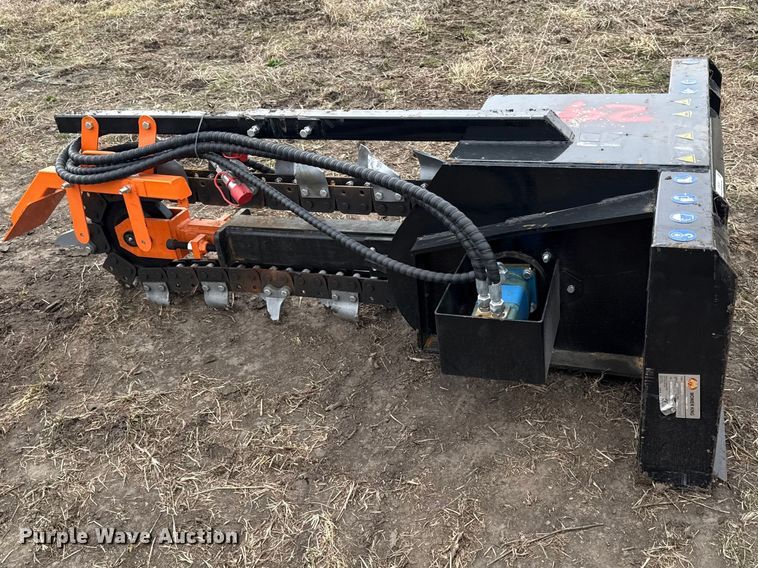 image for item DZ4341 2025 Mower King skid steer trencher