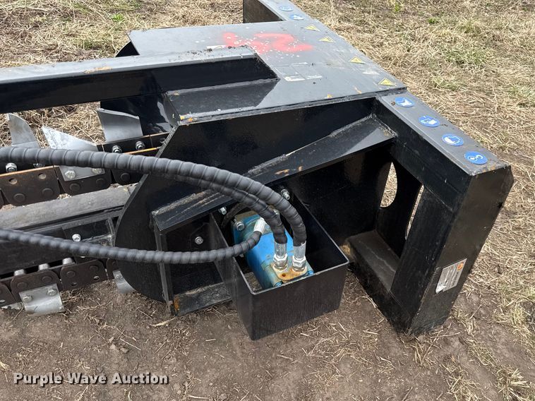 image for item DZ4341 2025 Mower King skid steer trencher