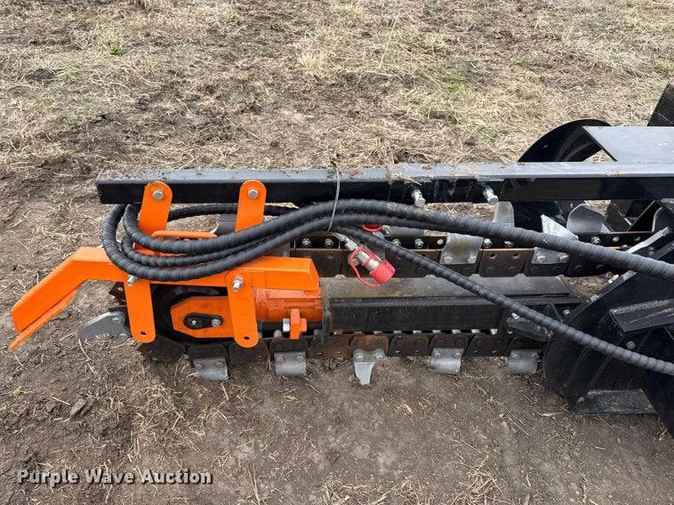 image for item DZ4341 2025 Mower King skid steer trencher