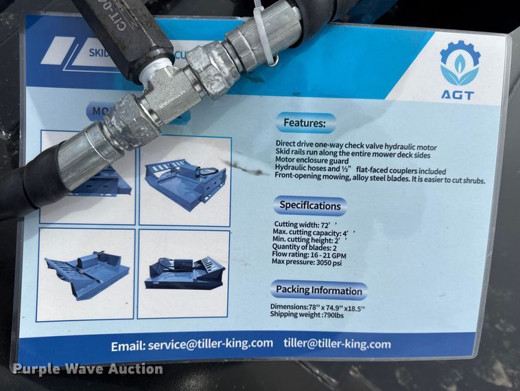 image for item DZ4357 2025 Mower King skid steer brush mower