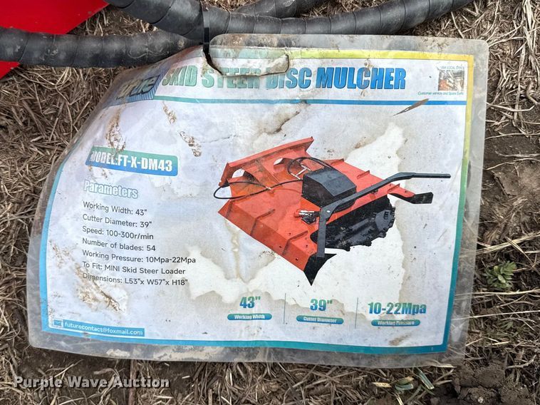 image for item DZ4366 2025 Future X-DM43 skid steer brush mower