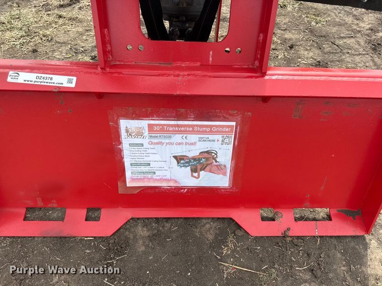 image for item DZ4378 2025 Raytree RTSG30 skid steer stump grinder