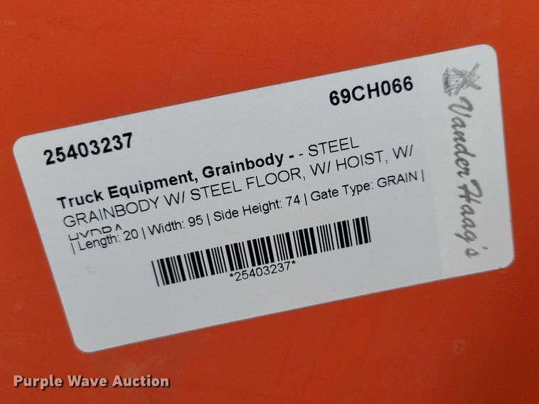 image for item EE0894 Scott Tafco grain bed