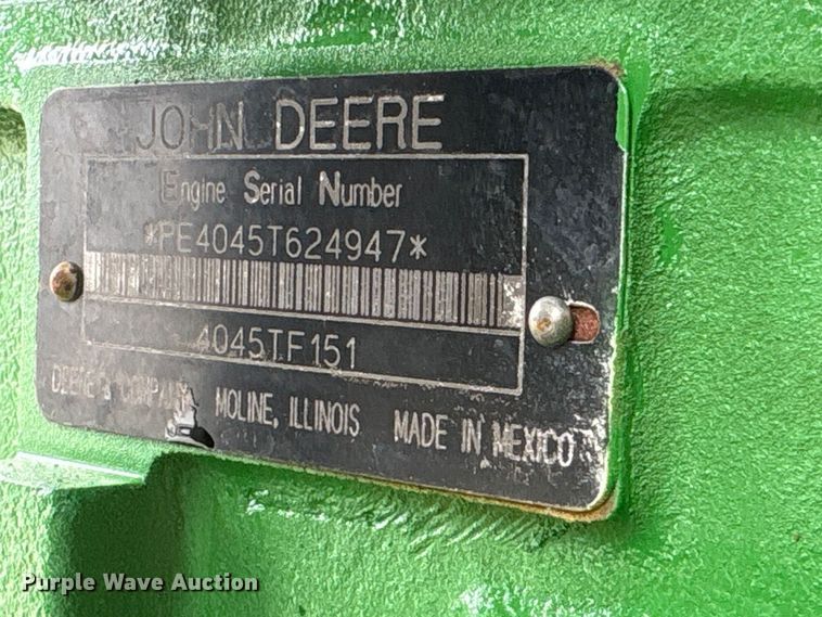 image for item EI5697 John Deere 4045TF151 irrigation engine