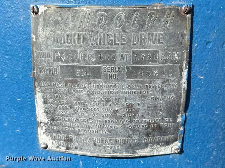 image for item ES1056 (2) Randolph right angle drives