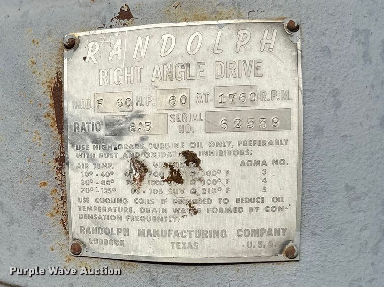 image for item ES1057 (2) Randolph right angle drives