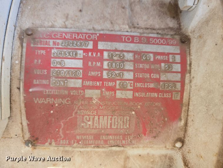 image for item ET1333 Stamford SC154B generator