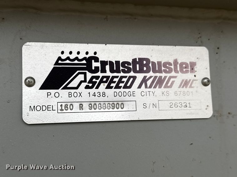 image for item ET1649 2015 Crustbuster Speed King Inc. 160 R 90888900 seed tender