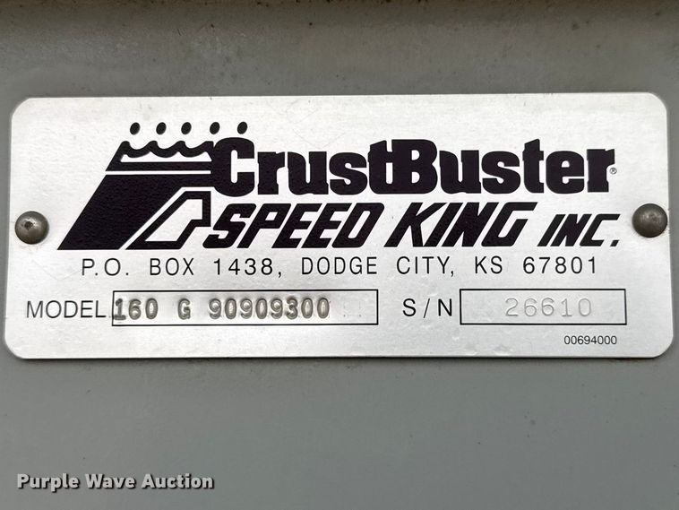 image for item ET1650 2012 Crustbuster Speed King Inc. 160 G 90909300 seed tender