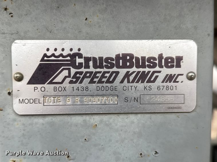 image for item ET1654 2013 Crustbuster Speed King Inc. Tote G R 90907700 seed tender