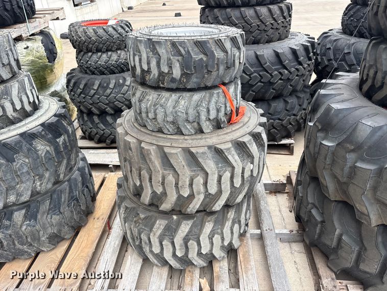 image for item EU0322 Kubota (4) BKT tractor tires and wheels