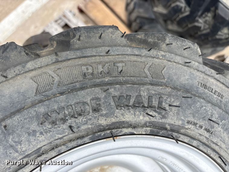 image for item EU0322 Kubota (4) BKT tractor tires and wheels
