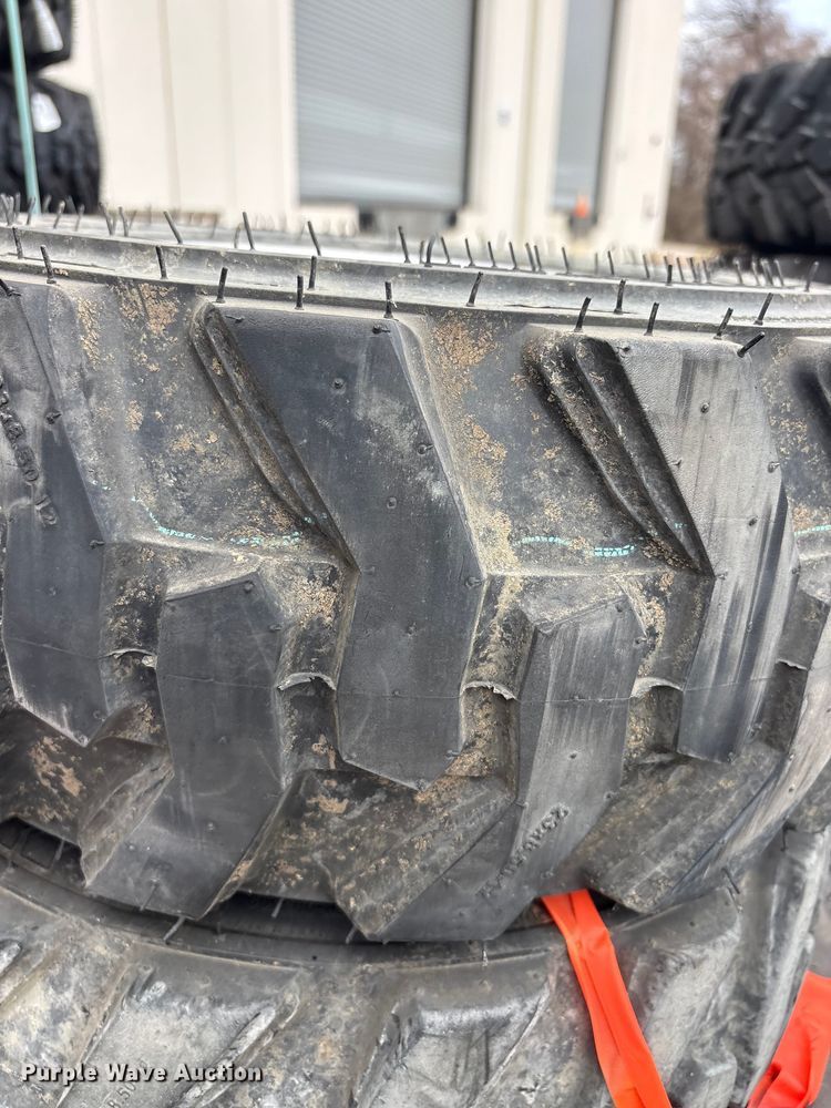 image for item EU0322 Kubota (4) BKT tractor tires and wheels