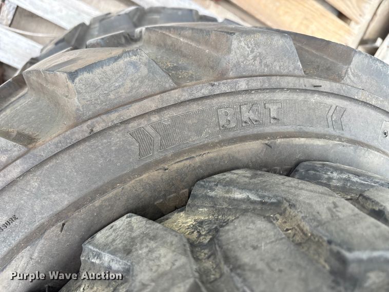 image for item EU0322 Kubota (4) BKT tractor tires and wheels