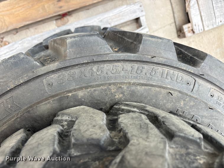 image for item EU0322 Kubota (4) BKT tractor tires and wheels