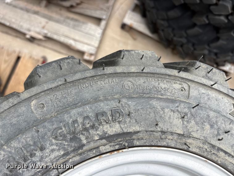 image for item EU0322 Kubota (4) BKT tractor tires and wheels