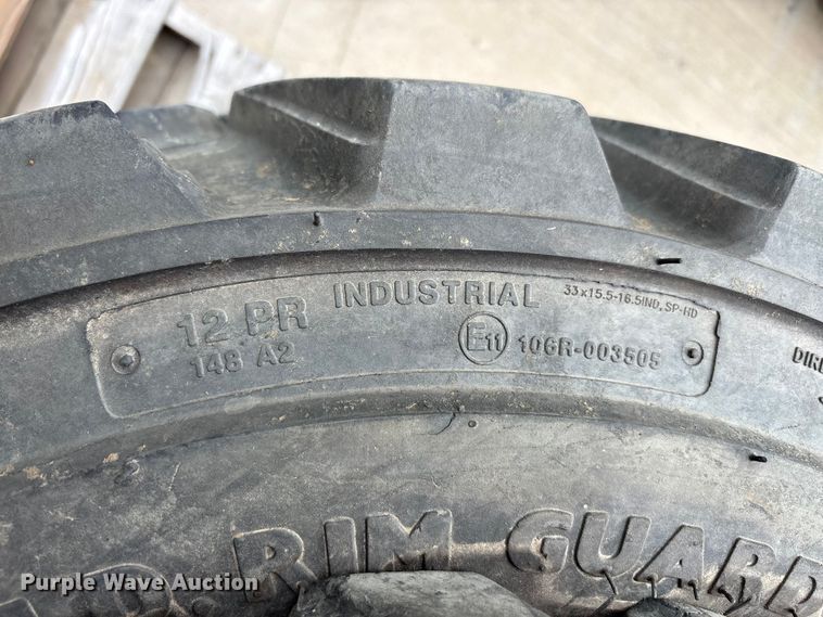 image for item EU0322 Kubota (4) BKT tractor tires and wheels