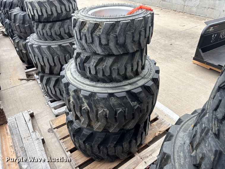 image for item EU0323 (4) BKT tractor tires and wheels