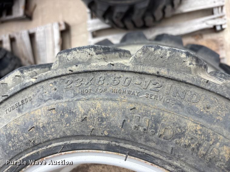 image for item EU0323 (4) BKT tractor tires and wheels