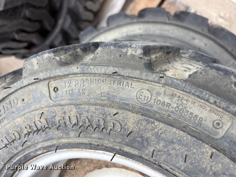 image for item EU0323 (4) BKT tractor tires and wheels