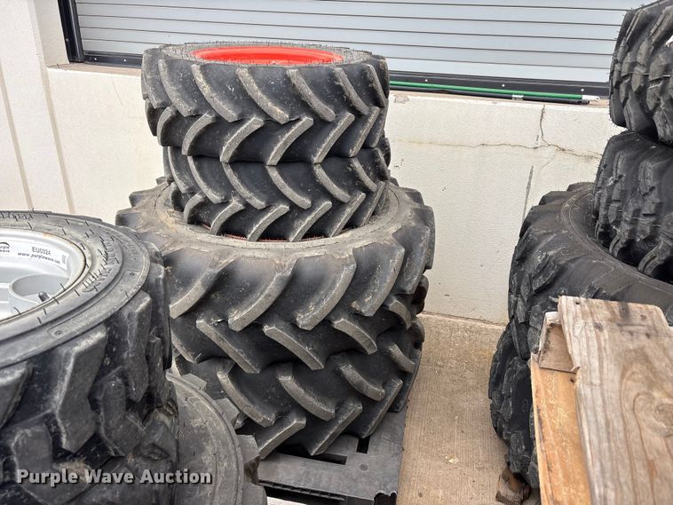 image for item EU0325 (4) Goodyear tractor tires and wheels