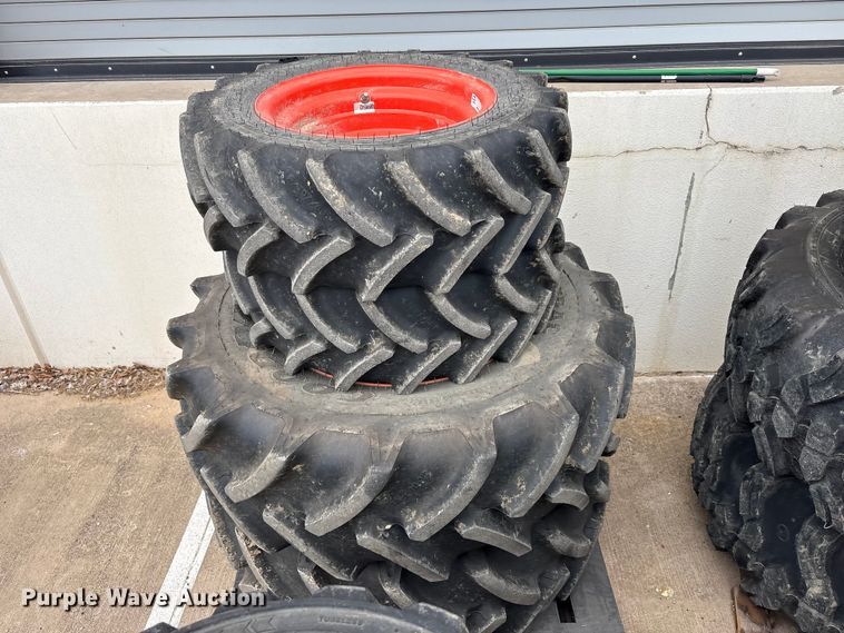 image for item EU0325 (4) Goodyear tractor tires and wheels